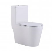 Унітаз-моноблок підлоговий Qtap Swan Ultra Quiet безобідковий з сидінням Soft-close WHITE QT16226080AW Унітаз-моноблок підлоговий Qtap Swan Ultra Quiet безобідковий з сидінням Soft-close WHITE QT16226080AW